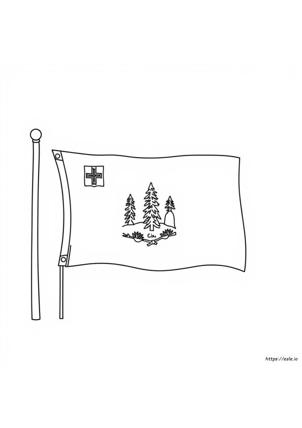 Bandeira De Vermont Para Colorir