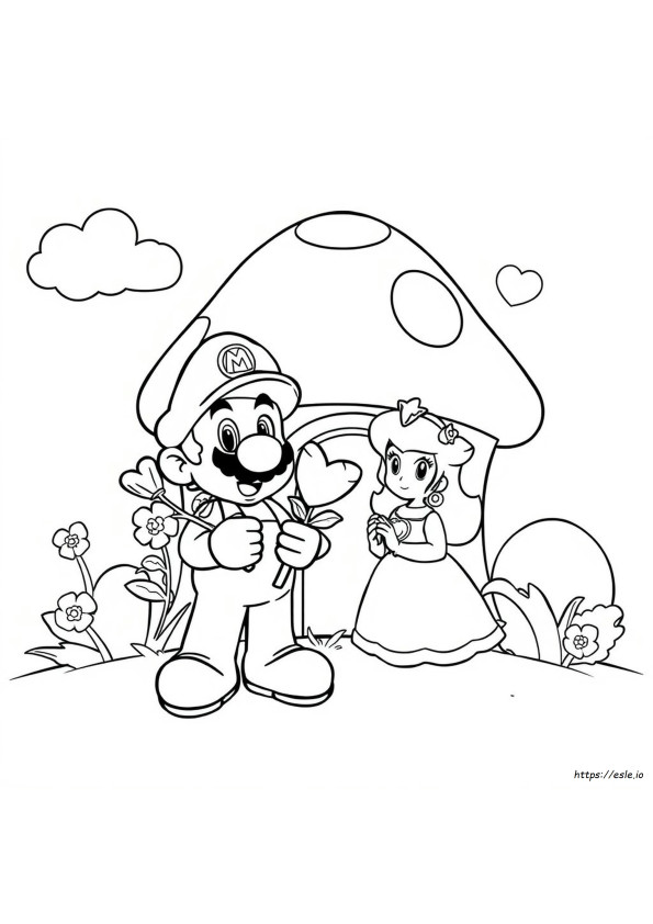 Disegni Da Colorare Di Super Mario Per San Valentino