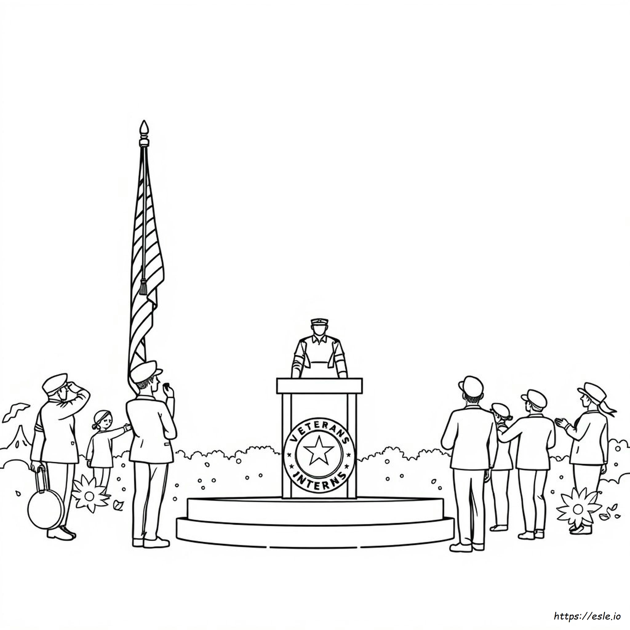 Veterns Day Coloring Page