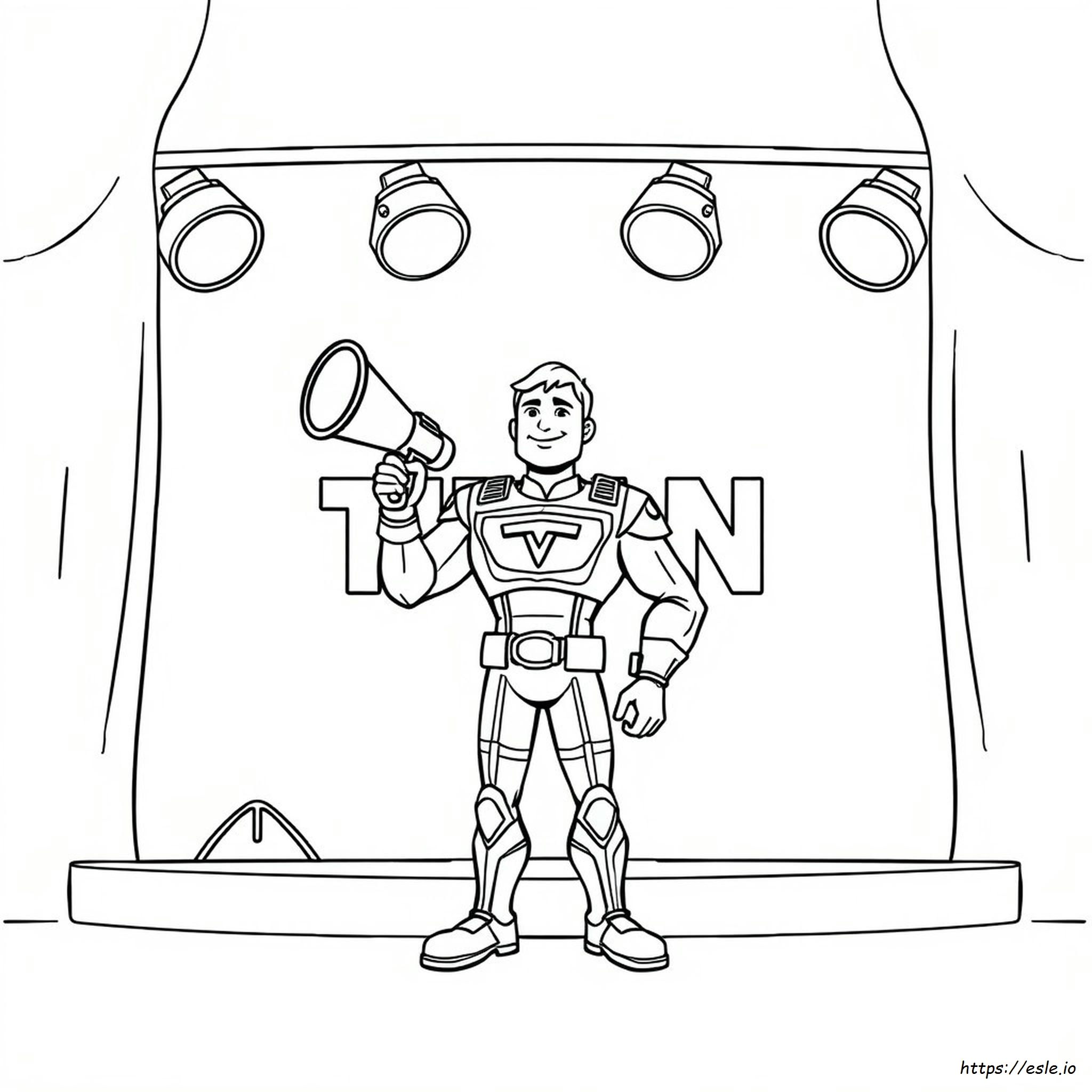 Tekening Titaan Tv Man Kleurplaat kleurplaat