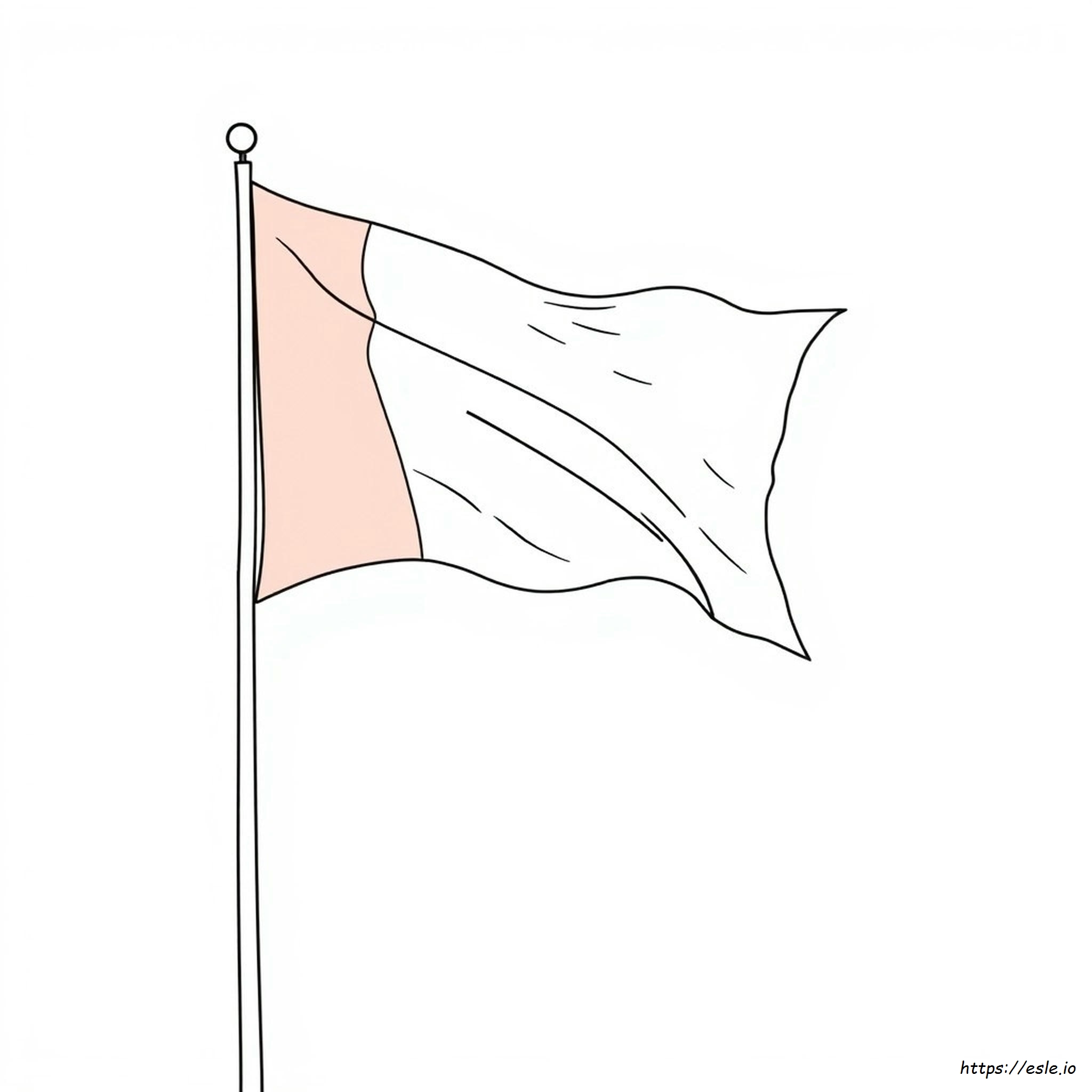 Italy Flag Coloring Page