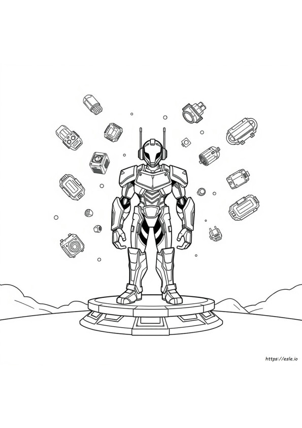 Upgraded Titan Speakerman Coloring Page