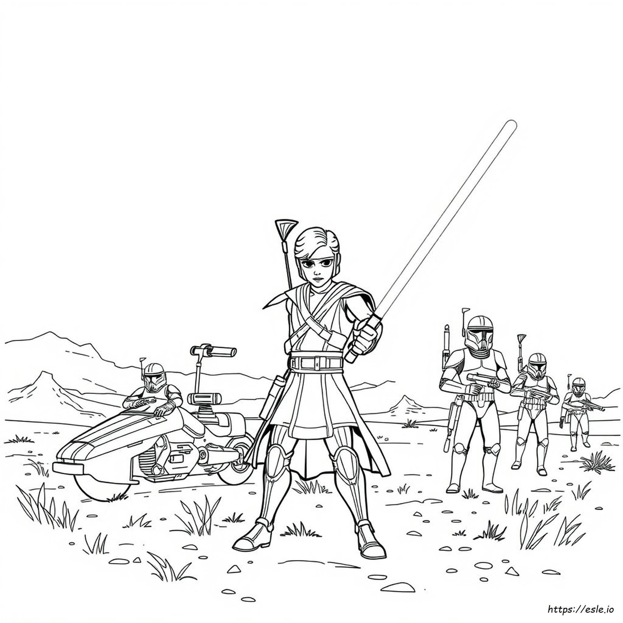 Anakin Skywalker Clone Wars Coloring Pages