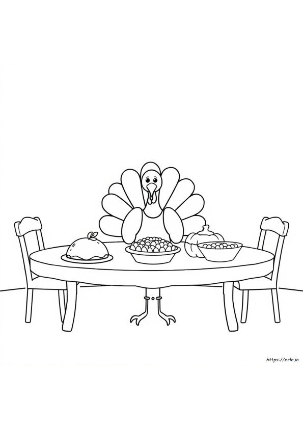 Gambar Mewarnai Hari Thanksgiving Gratis Untuk Anak Prasekolah