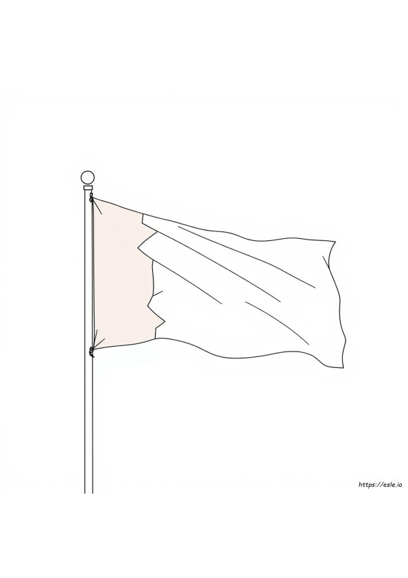 Bendera Bahrain Untuk Diwarnai