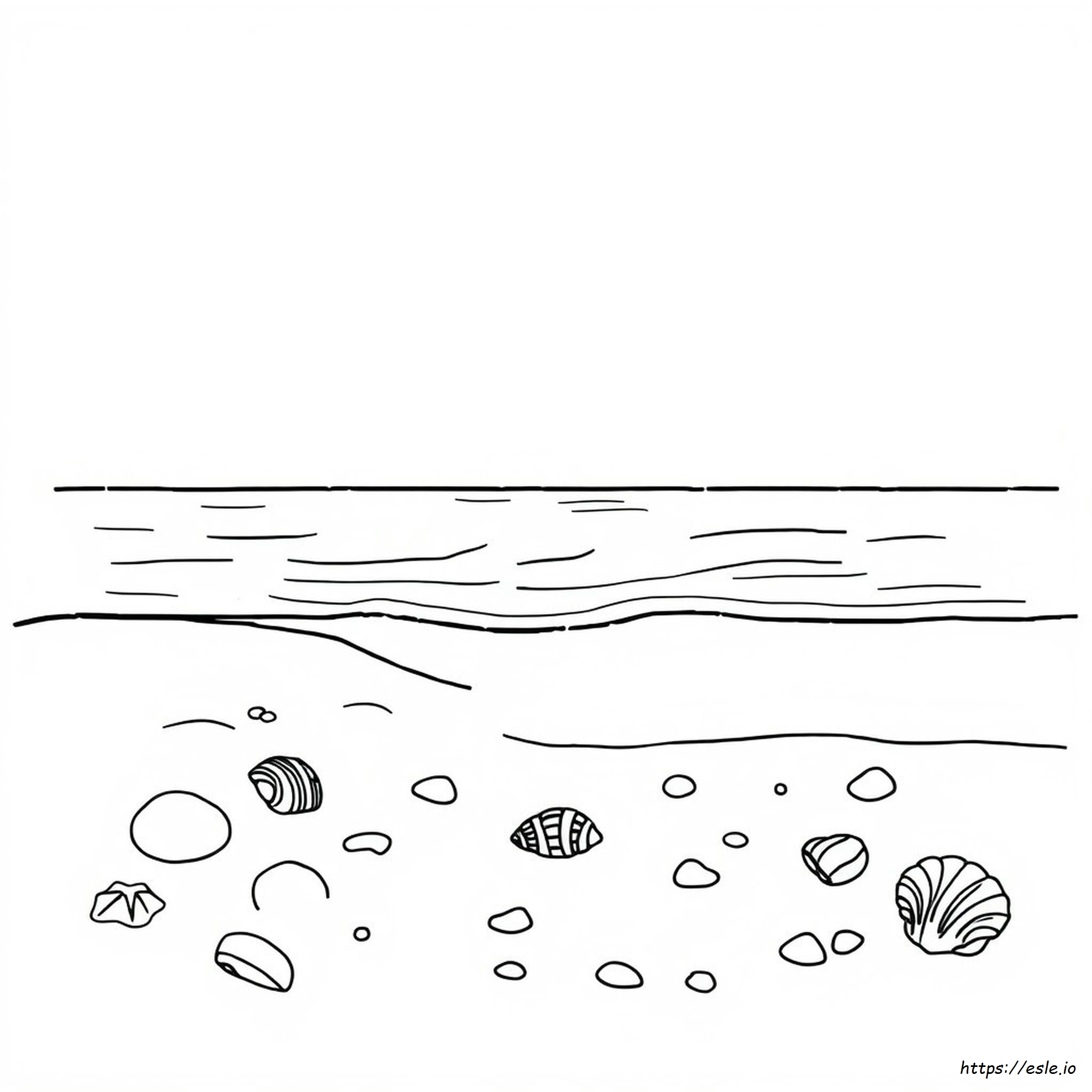 Coloriage De Plage Gratuit À Imprimer