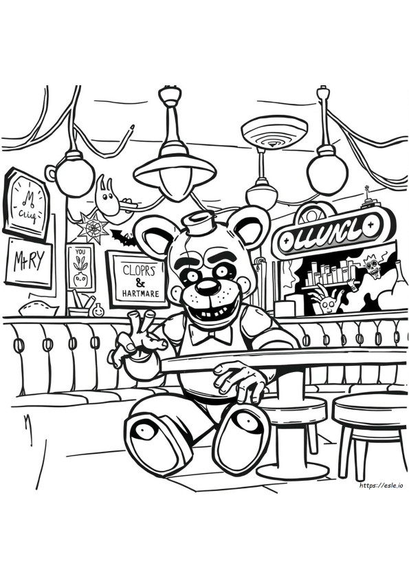 Nightmare Freddy Coloring