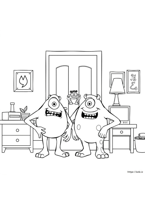 Disegni Da Colorare Di Monsters & Co.