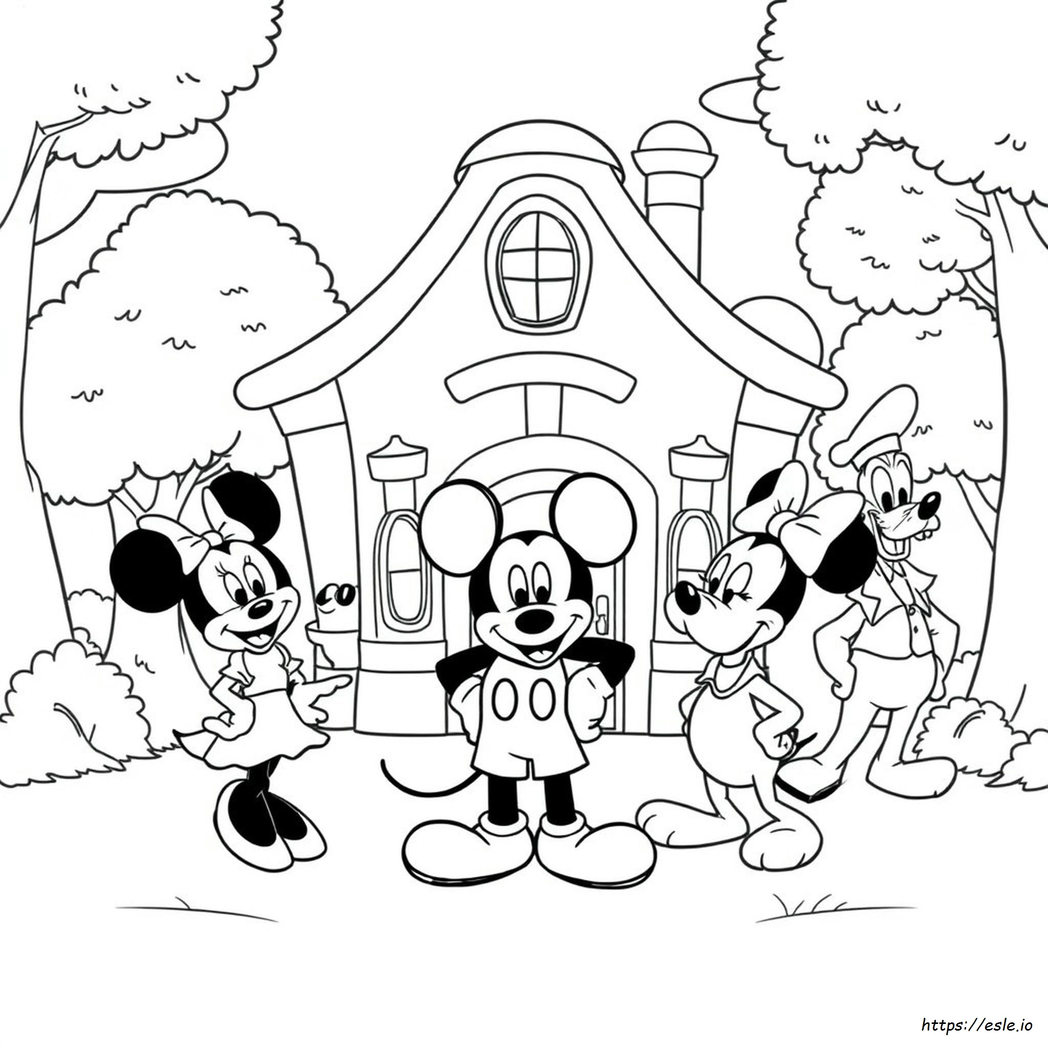 Mickey Mouse Clubhouse Coloring Pages