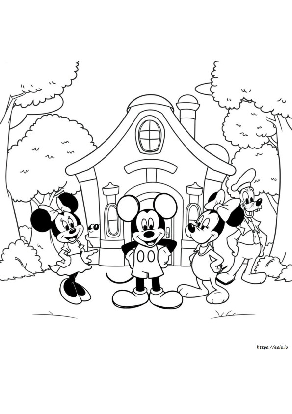Mickey Mouse Clubhouse Coloring Pages Disney Junior India