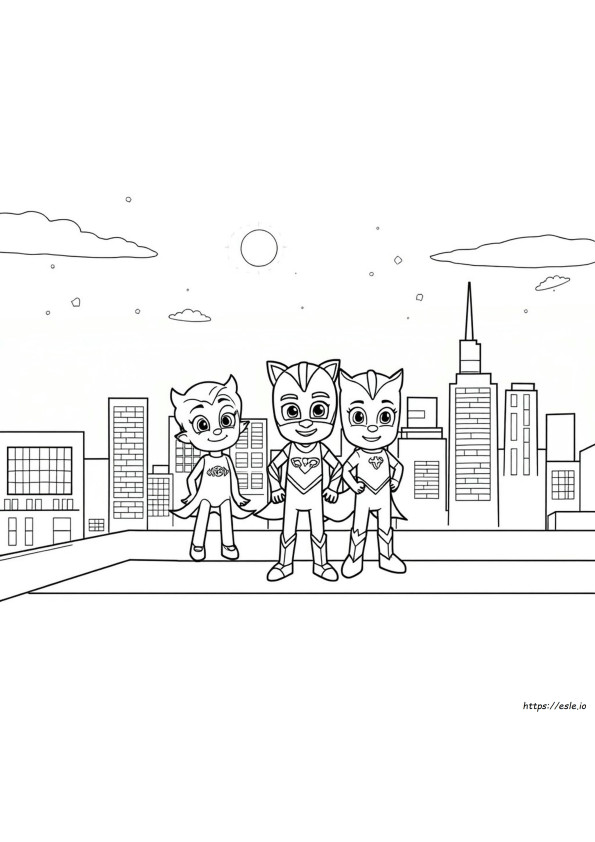Pj Maskcoloring Pages