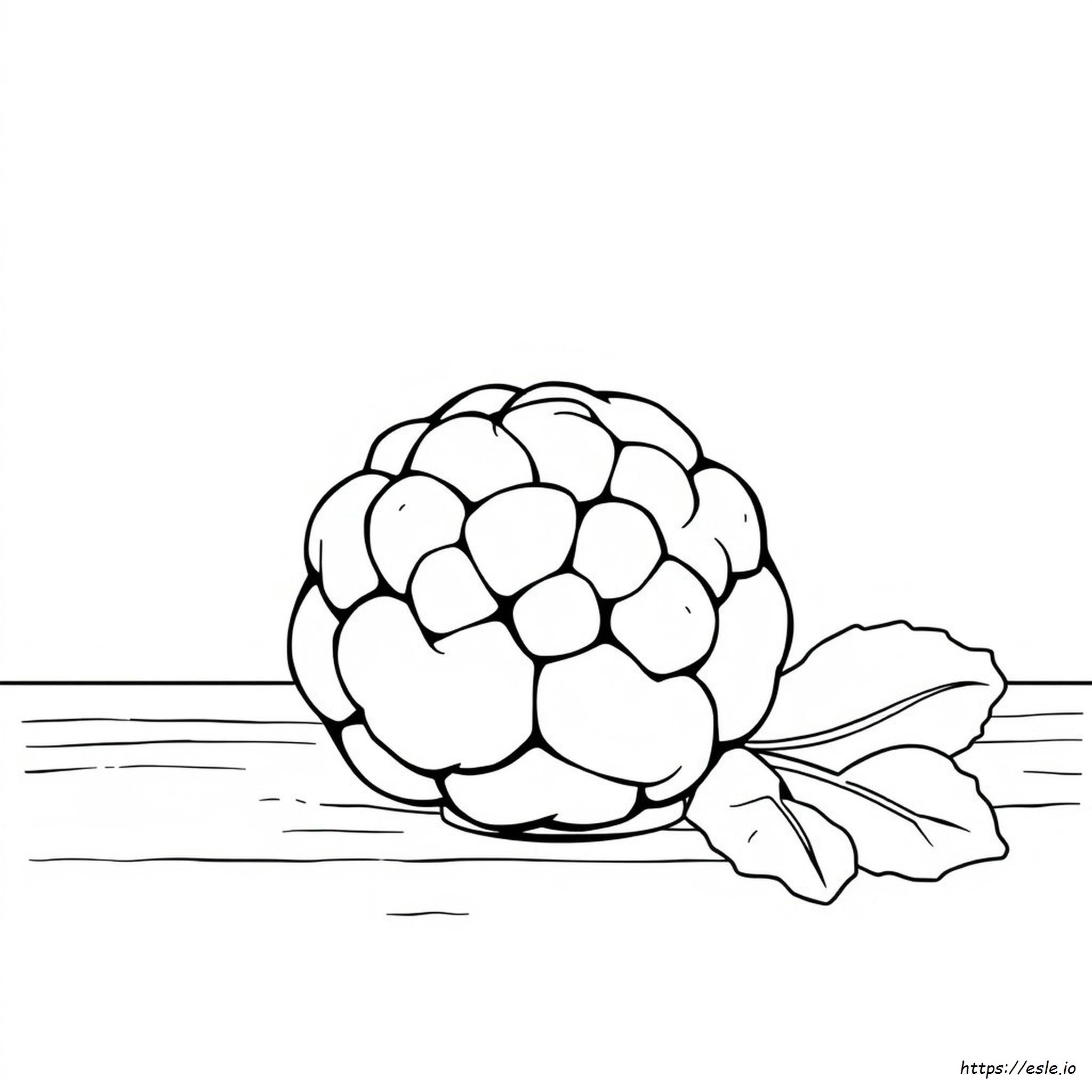 Cauliflower Coloring Page - Free Printable