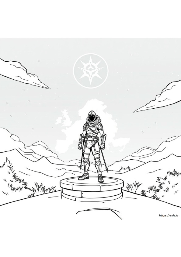 Fortnite Dark Voyager Coloring Pages