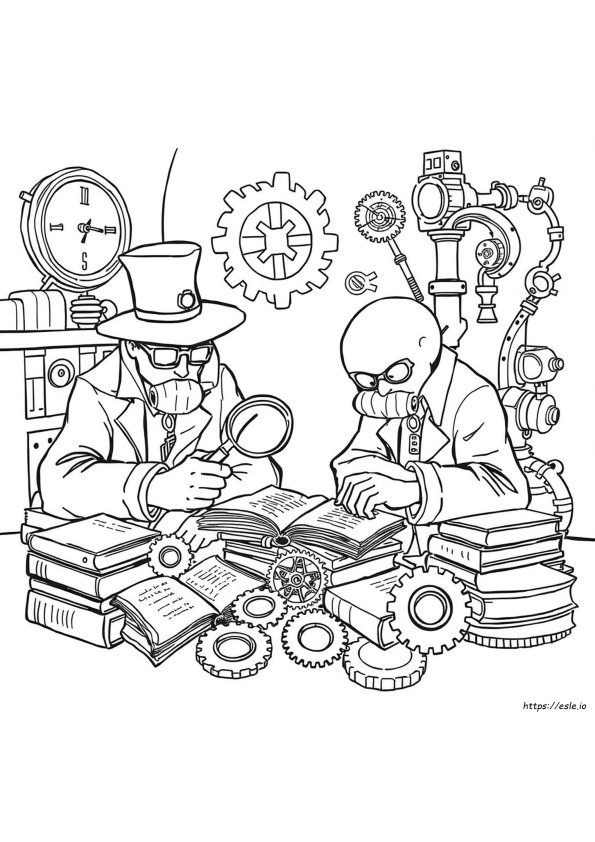 Coloriages Mysterieuse Société Benedict