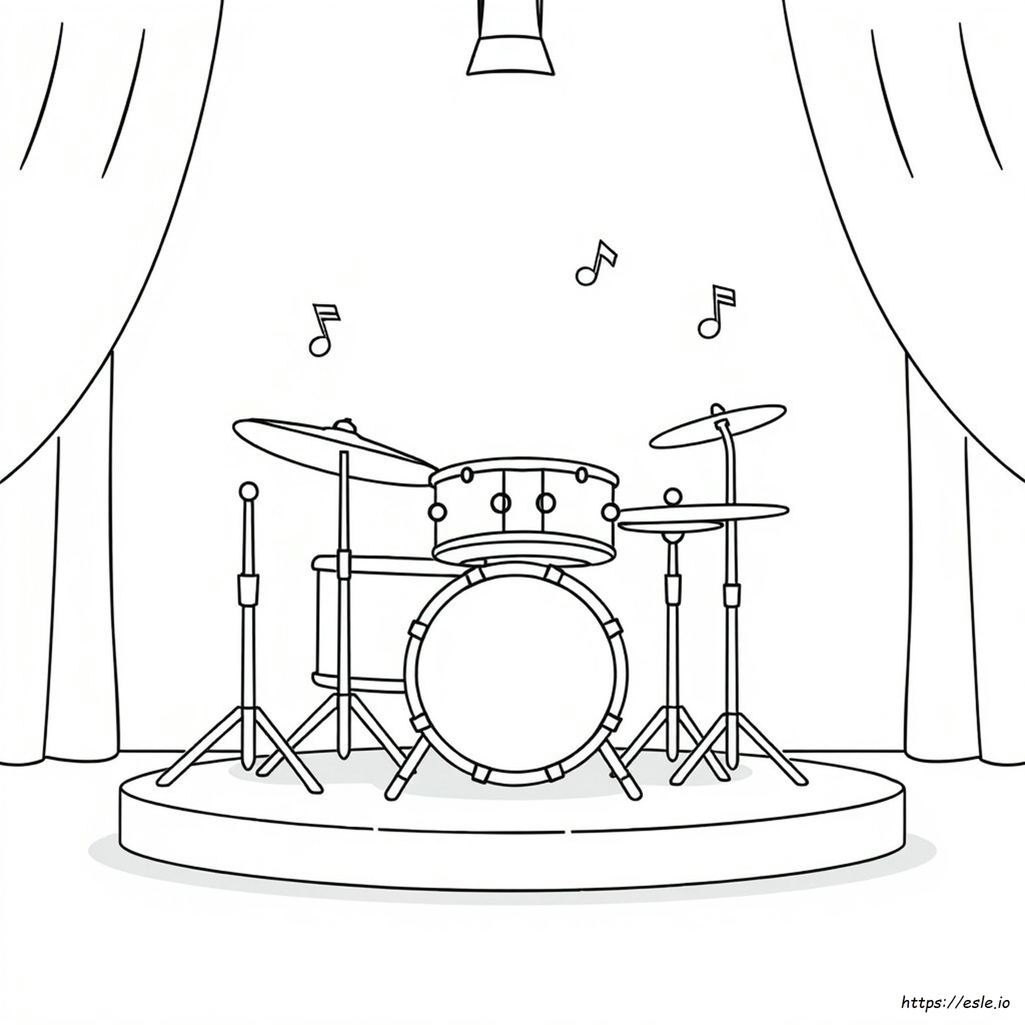 Colouring Pages Of Drum