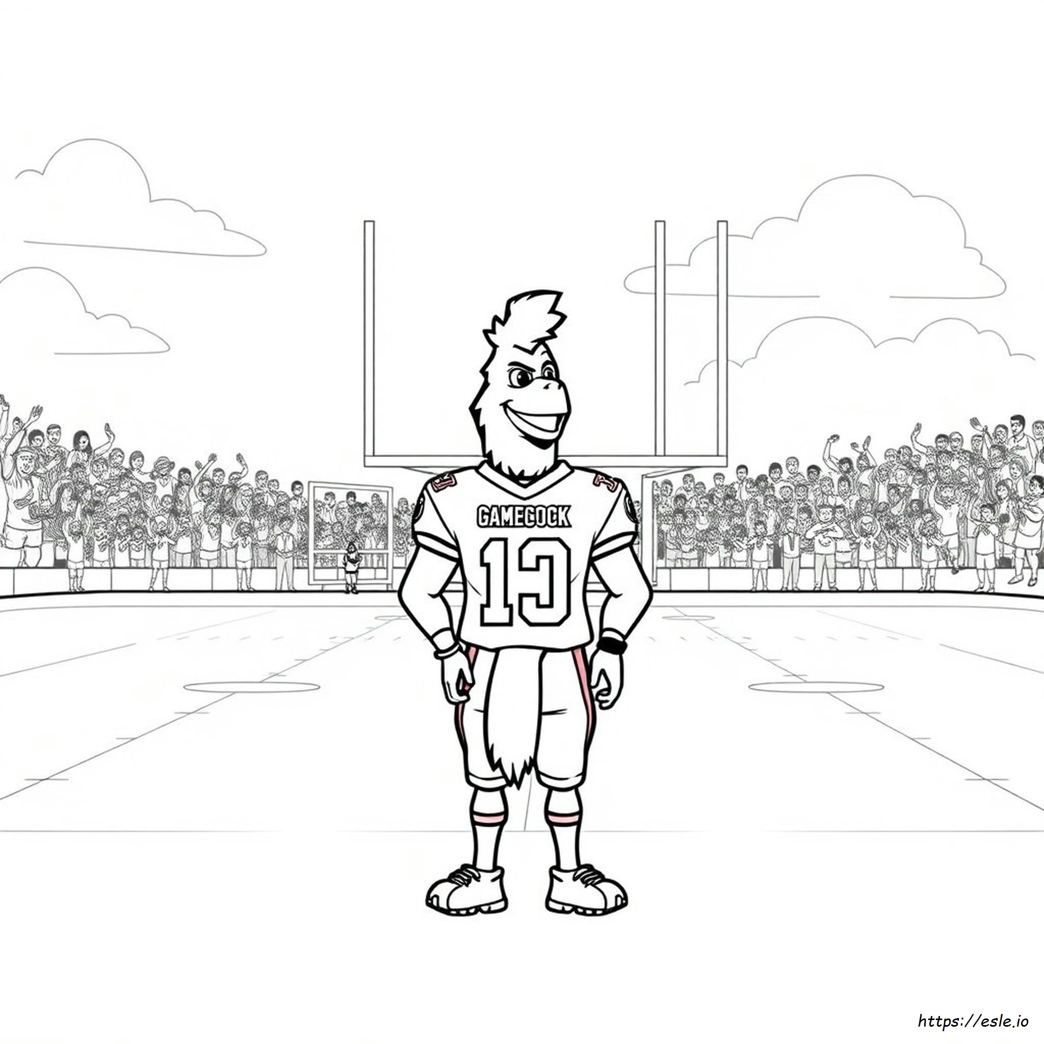 Gamecock Football Coloring Pages