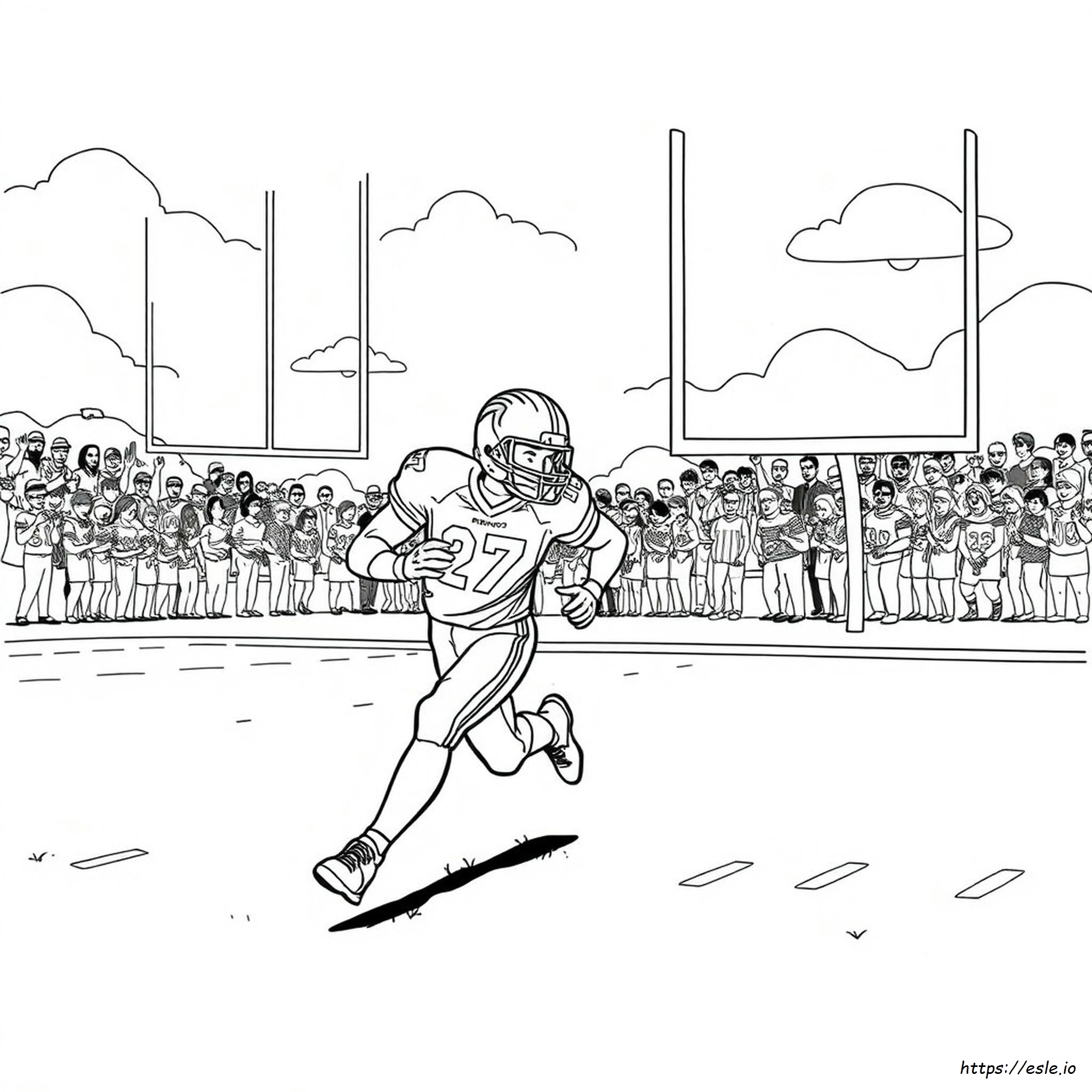 Broncos Football Coloring Page - Free Printable