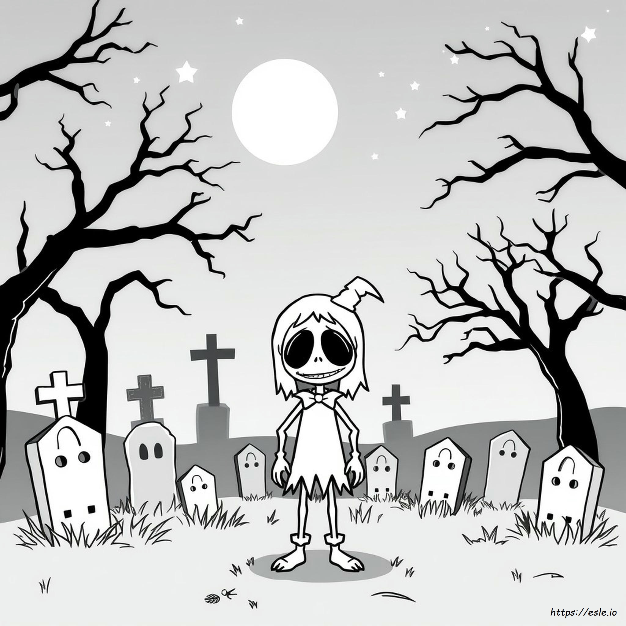 Ghoulia Coloring Page - Free Printable