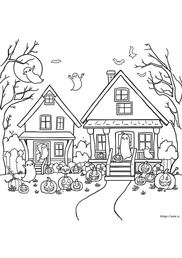 Halloween Learning Coloring Pages