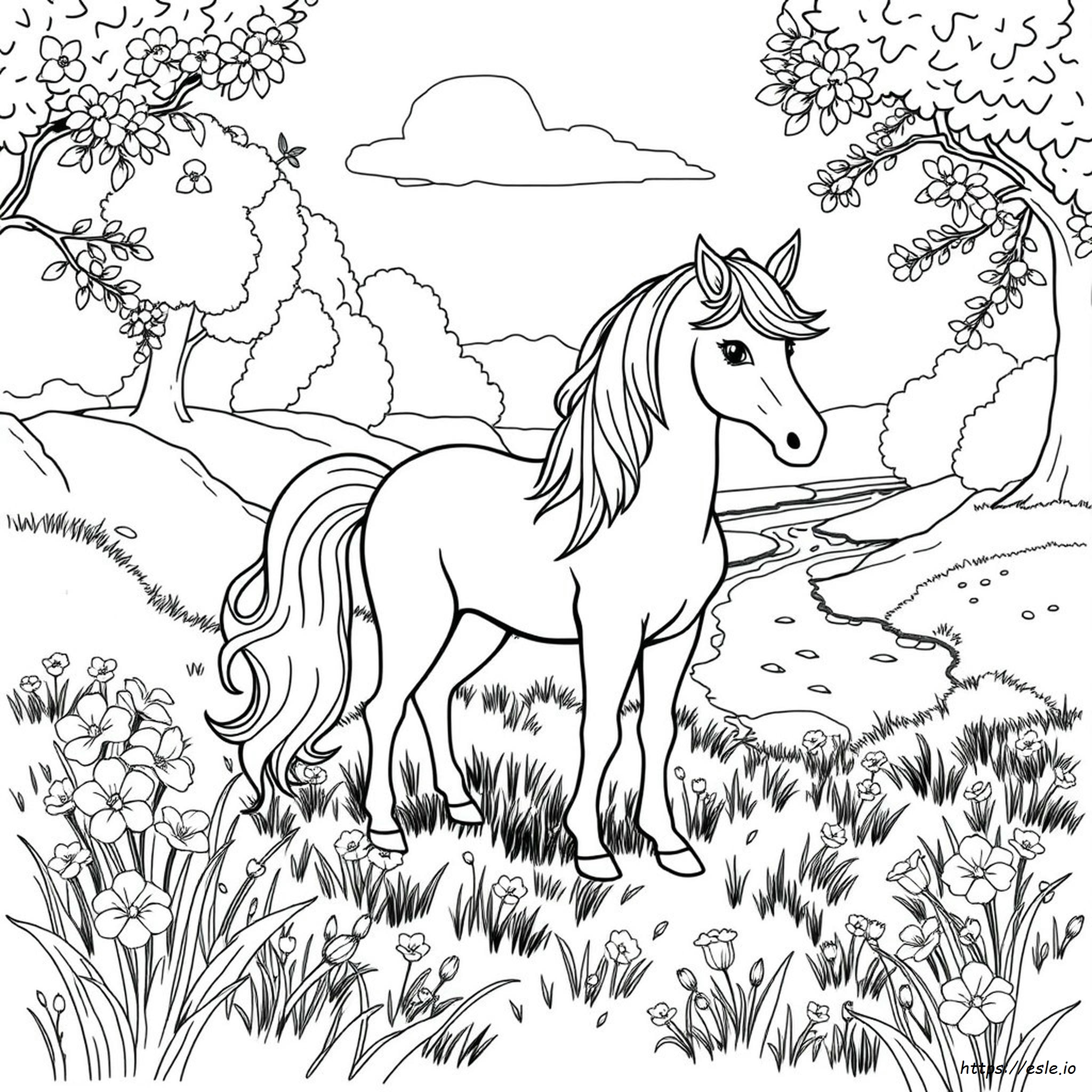 Beautiful Realistic Unicorn Coloring Page - Free Printable