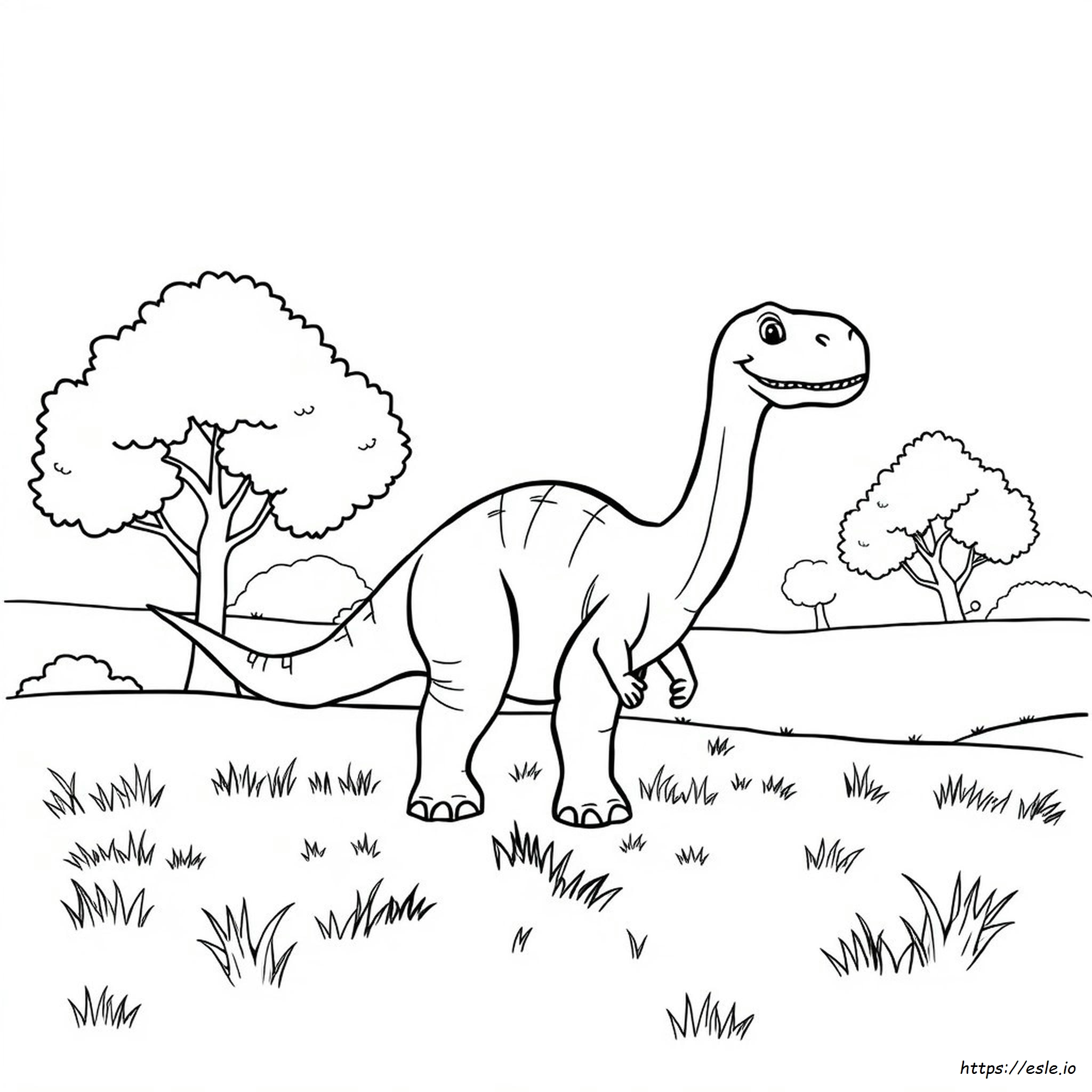 Dinosaur Clipart Coloring