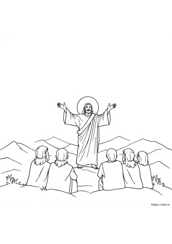 Jesus Appears To His Disciples Coloring Page