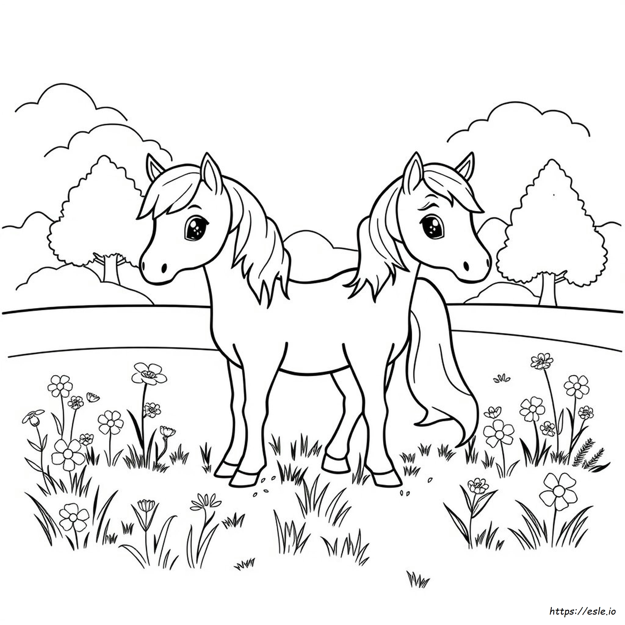 Coloriage Poney à Imprimer Gratuit