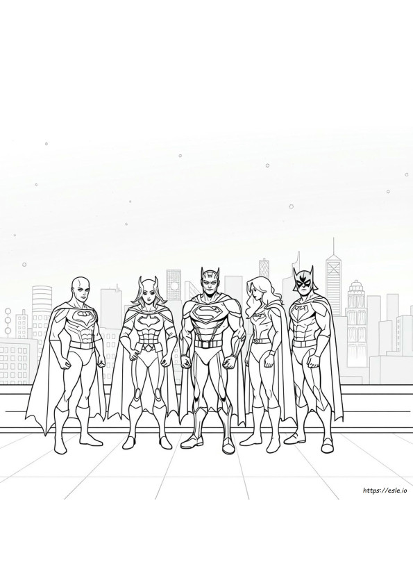 Full Page Superhero Coloring Pages