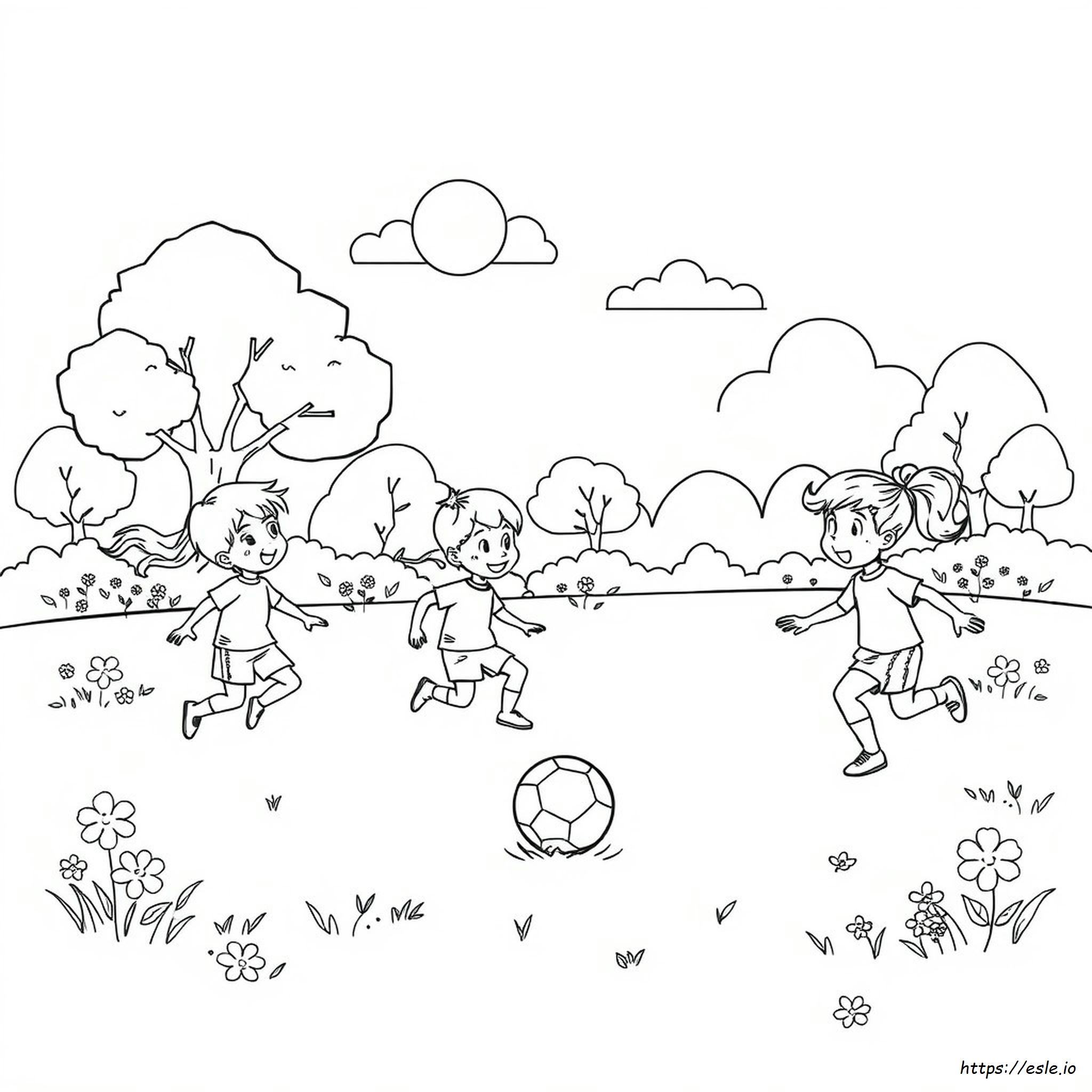 Spring Sports Coloring Page