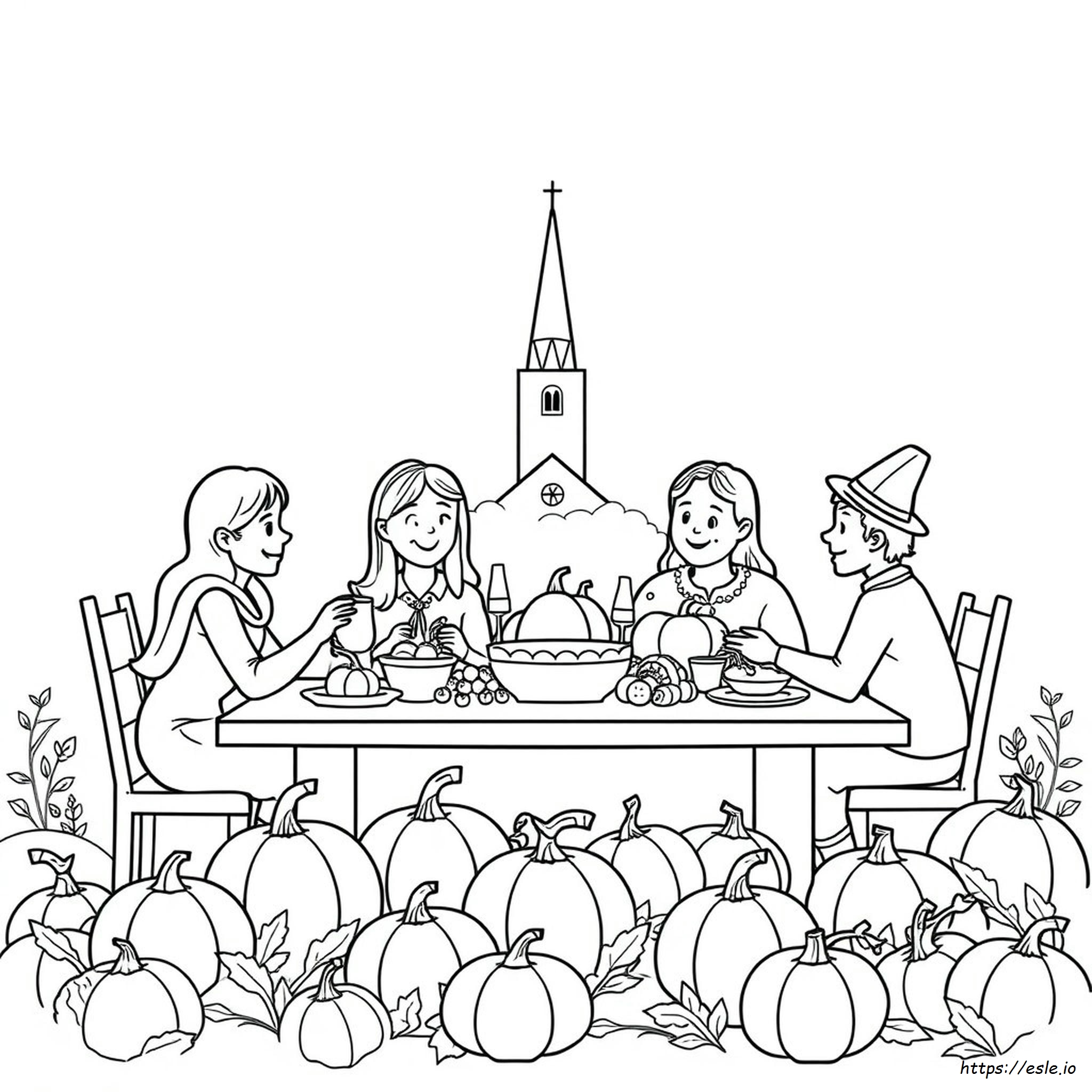 Coloriage De Thanksgiving À Imprimer Gratuit