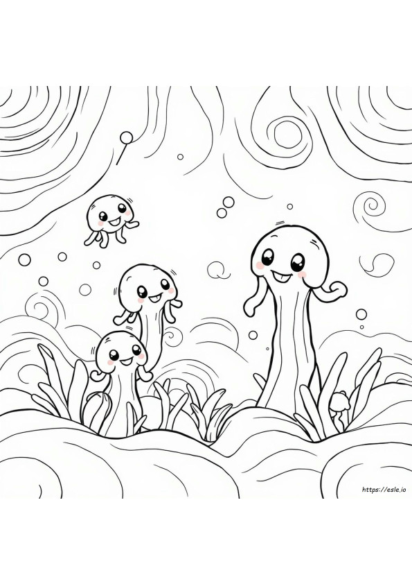 Jelly Art Style Coloring Pages