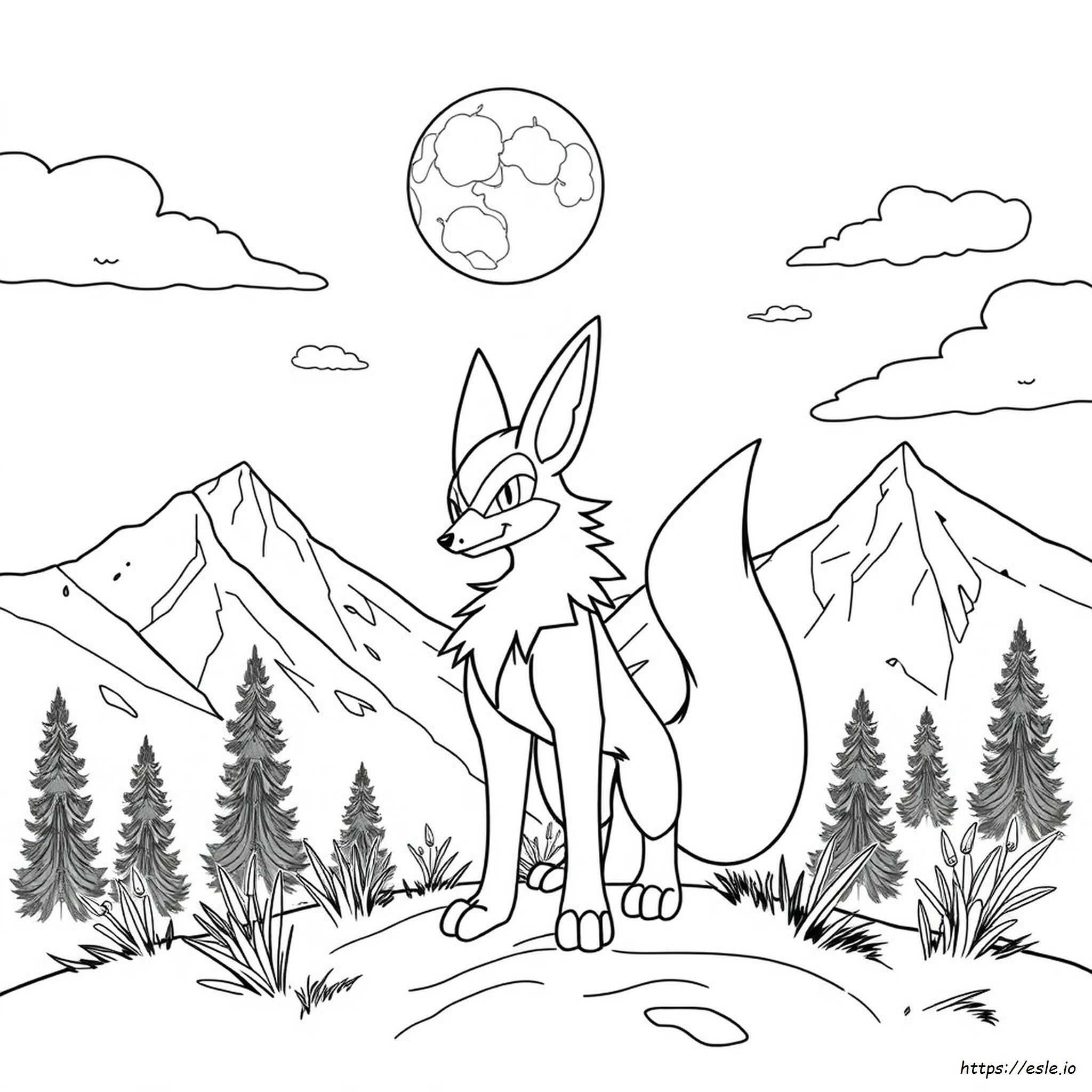Lucario Da Colorare Stampabile