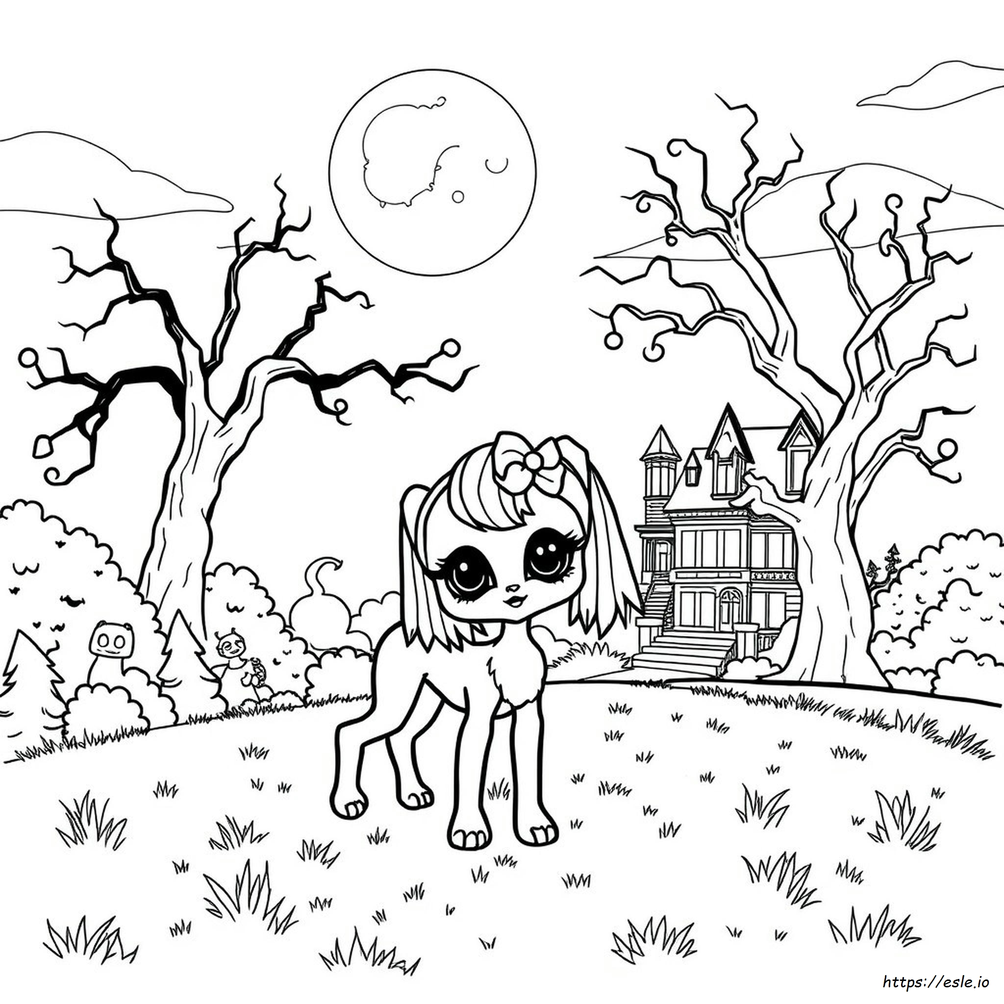 Monster High Pets Coloring Pages