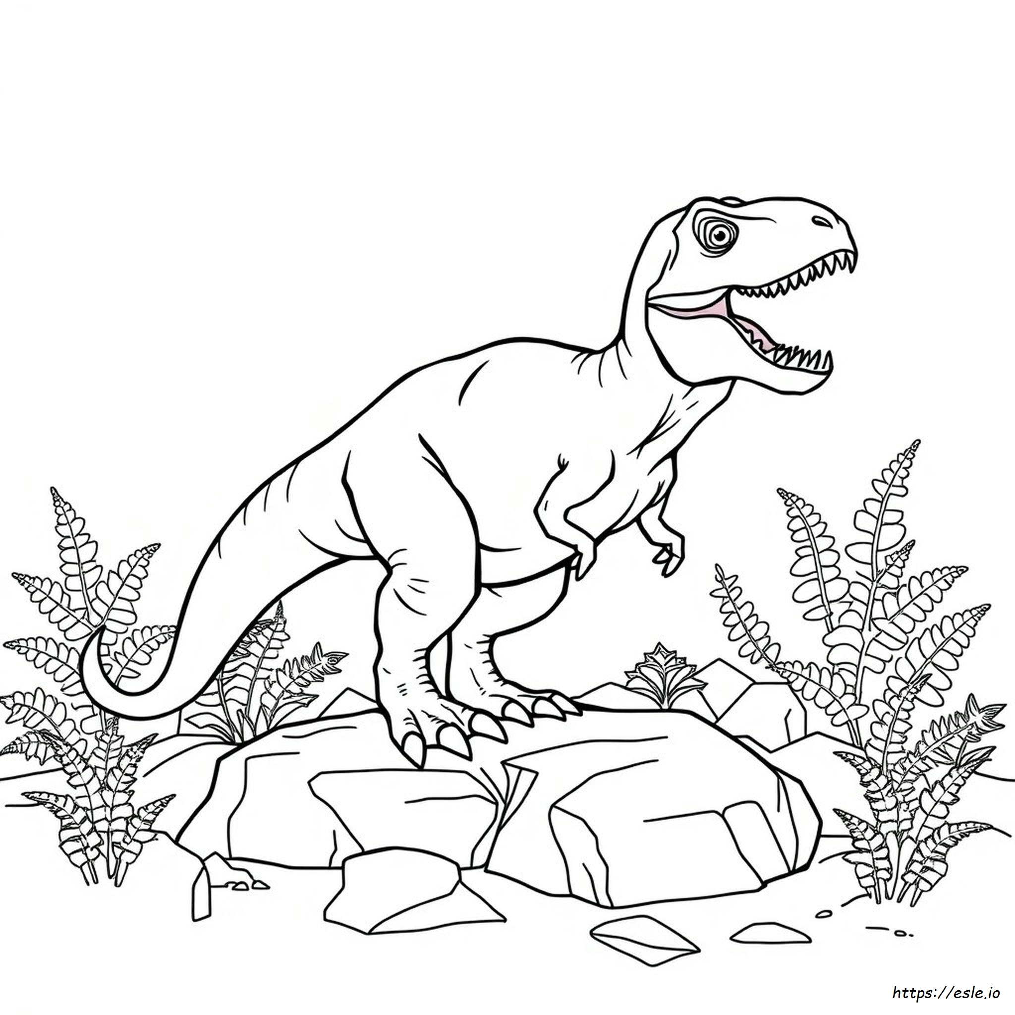 T Rex Colouring Pictures