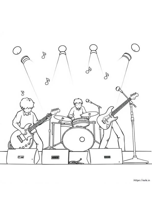 Disegni Rock N Roll Da Colorare