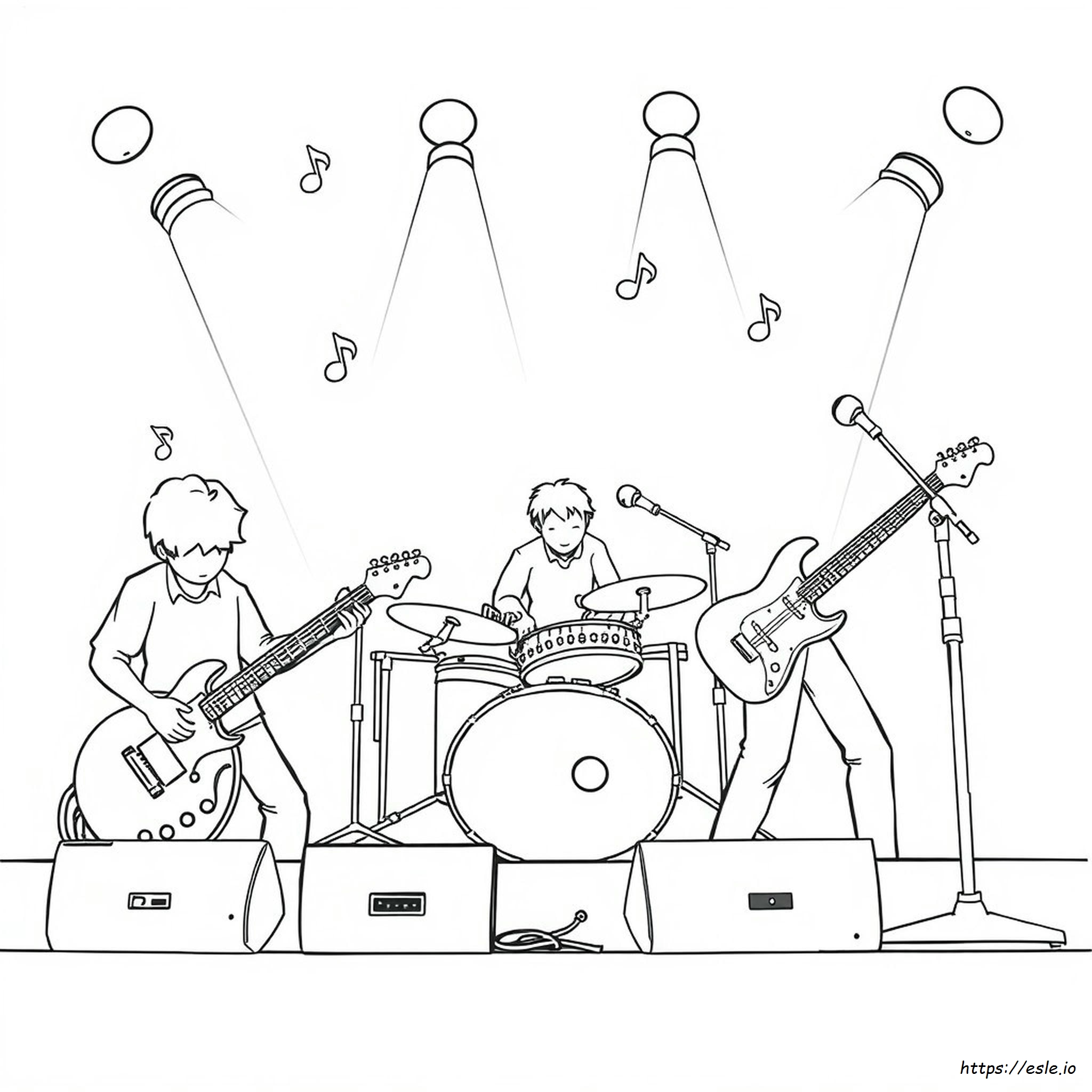 Rock N Roll Coloring Pages