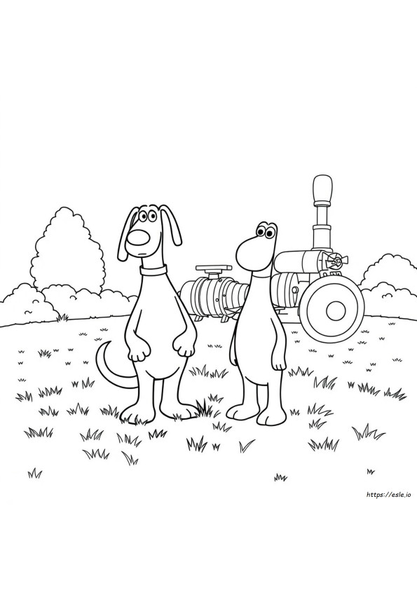 Kolorowanka Wallace I Gromit