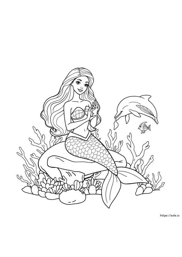 Barbie Dreamtopia Mermaid Coloring Pages