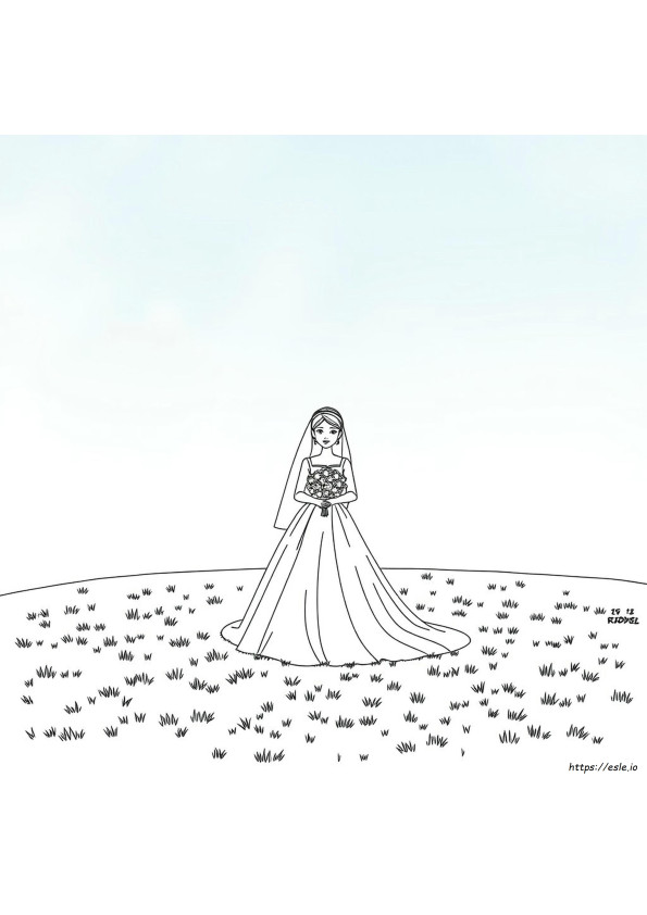 Wedding Dress Fashion Dress Coloring Pages