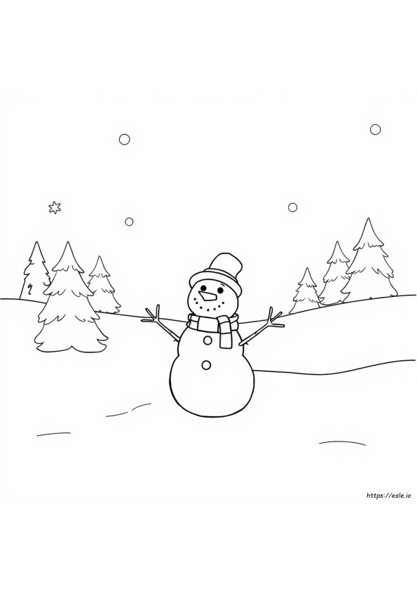 Coloriages Gratuits De Bonhommes De Neige