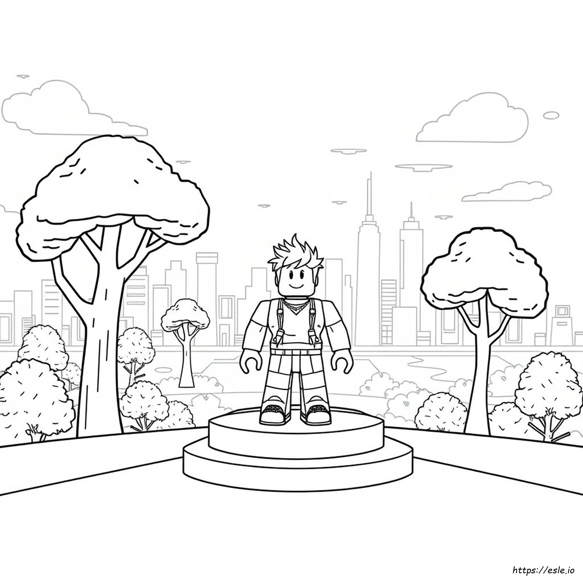 Roblox Character Coloring Page - Free Printable