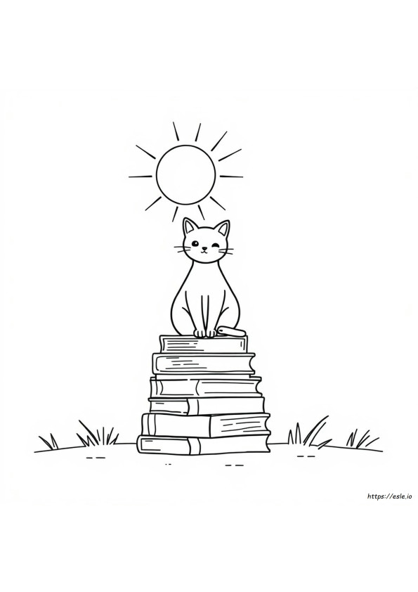 Rabisco De Gato Para Colorir