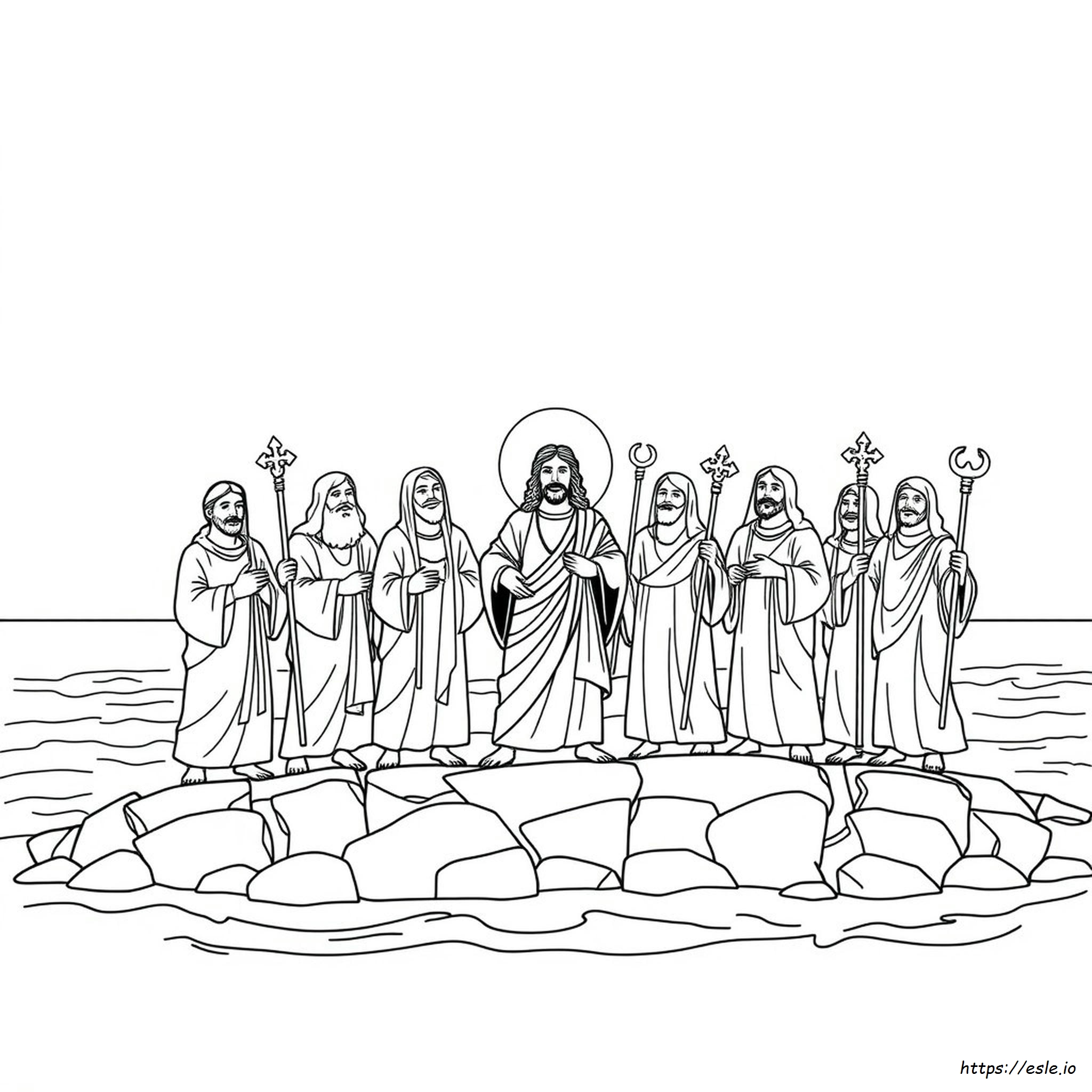 12 Apostles Coloring Page