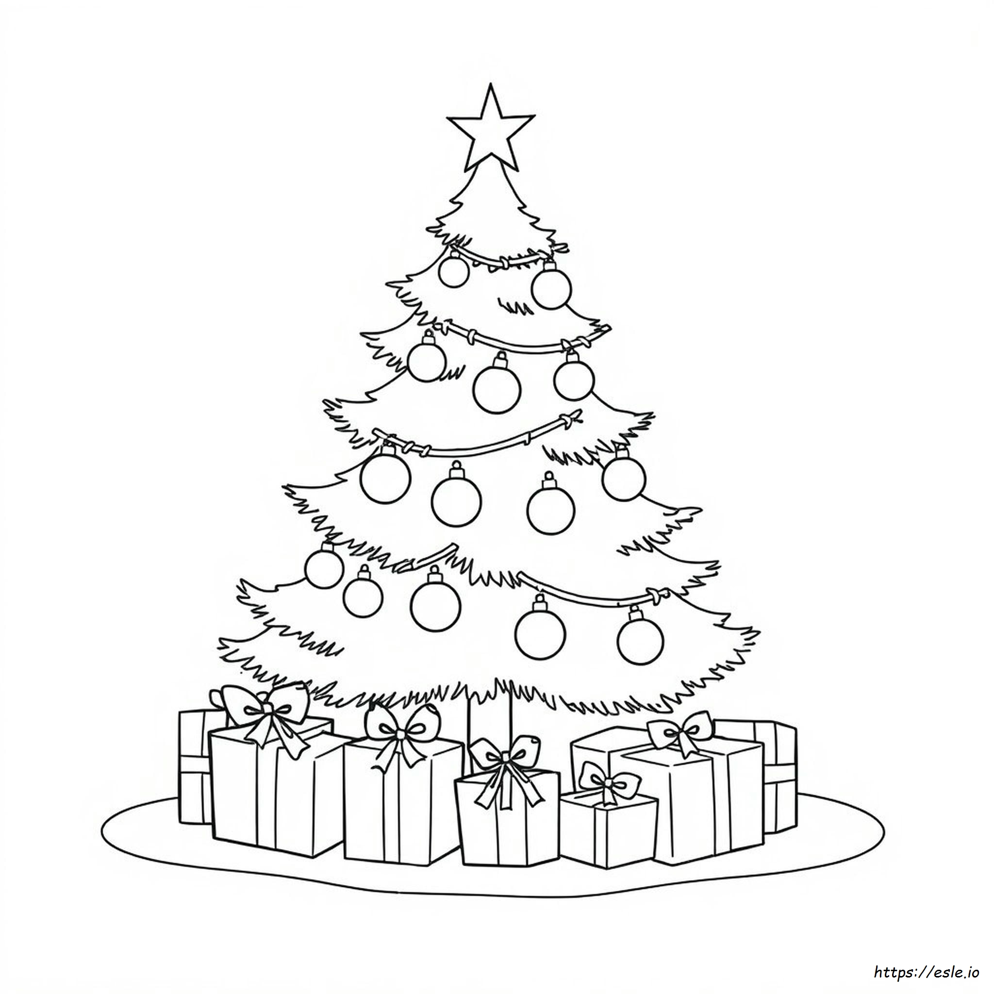 Dibujo Para Colorear De Navidad Imprimible Gratis