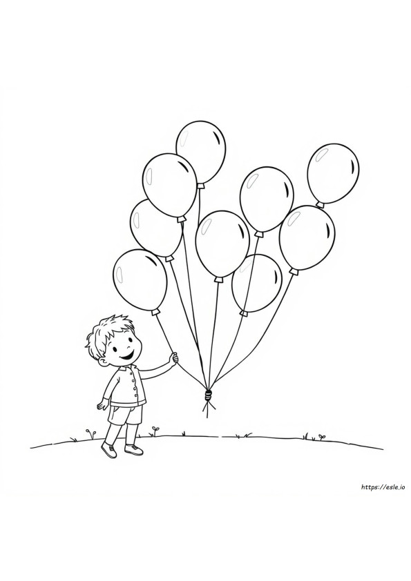 Eight Coloring Page