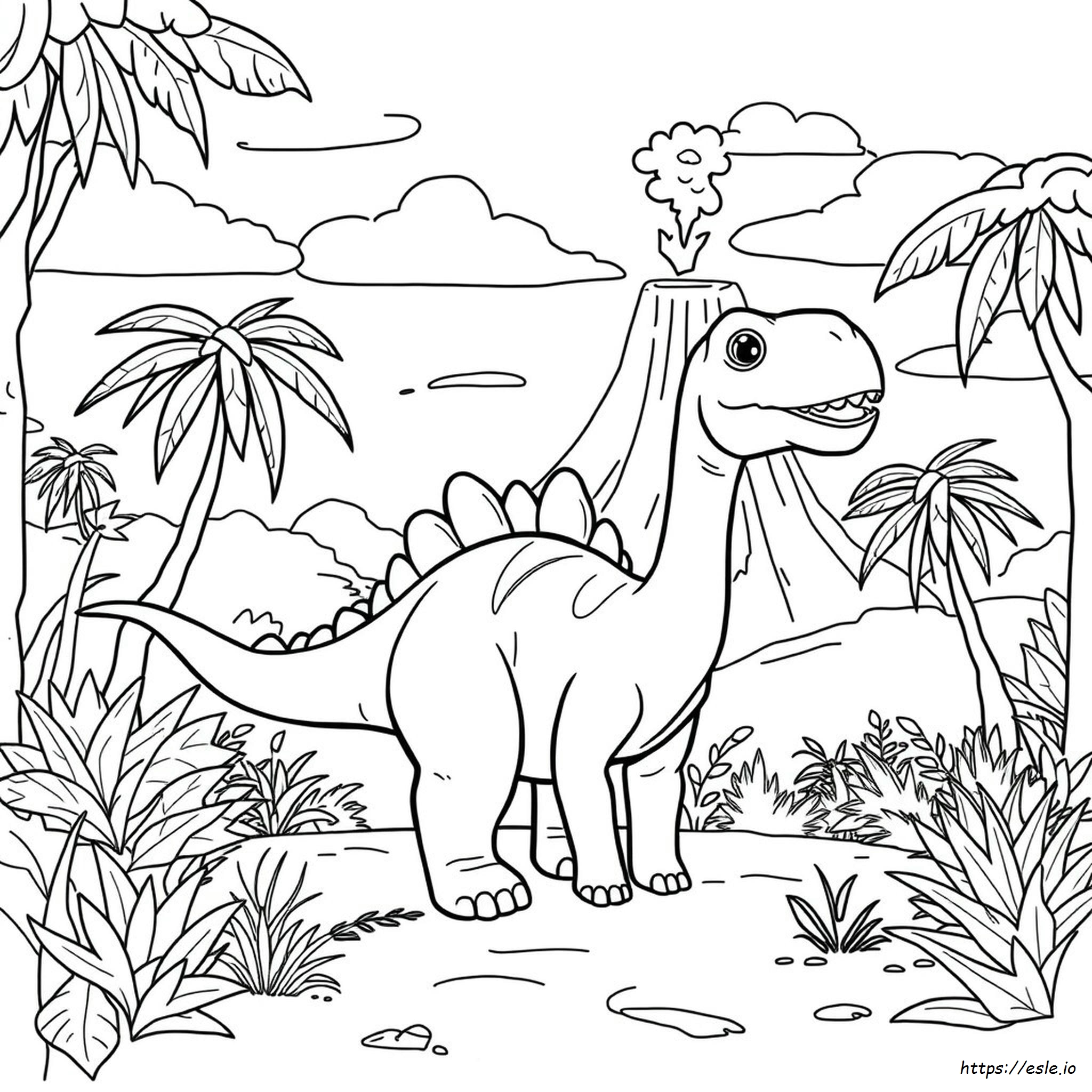 Disney Dinosaurier Ausmalbild - Zum Ausdrucken