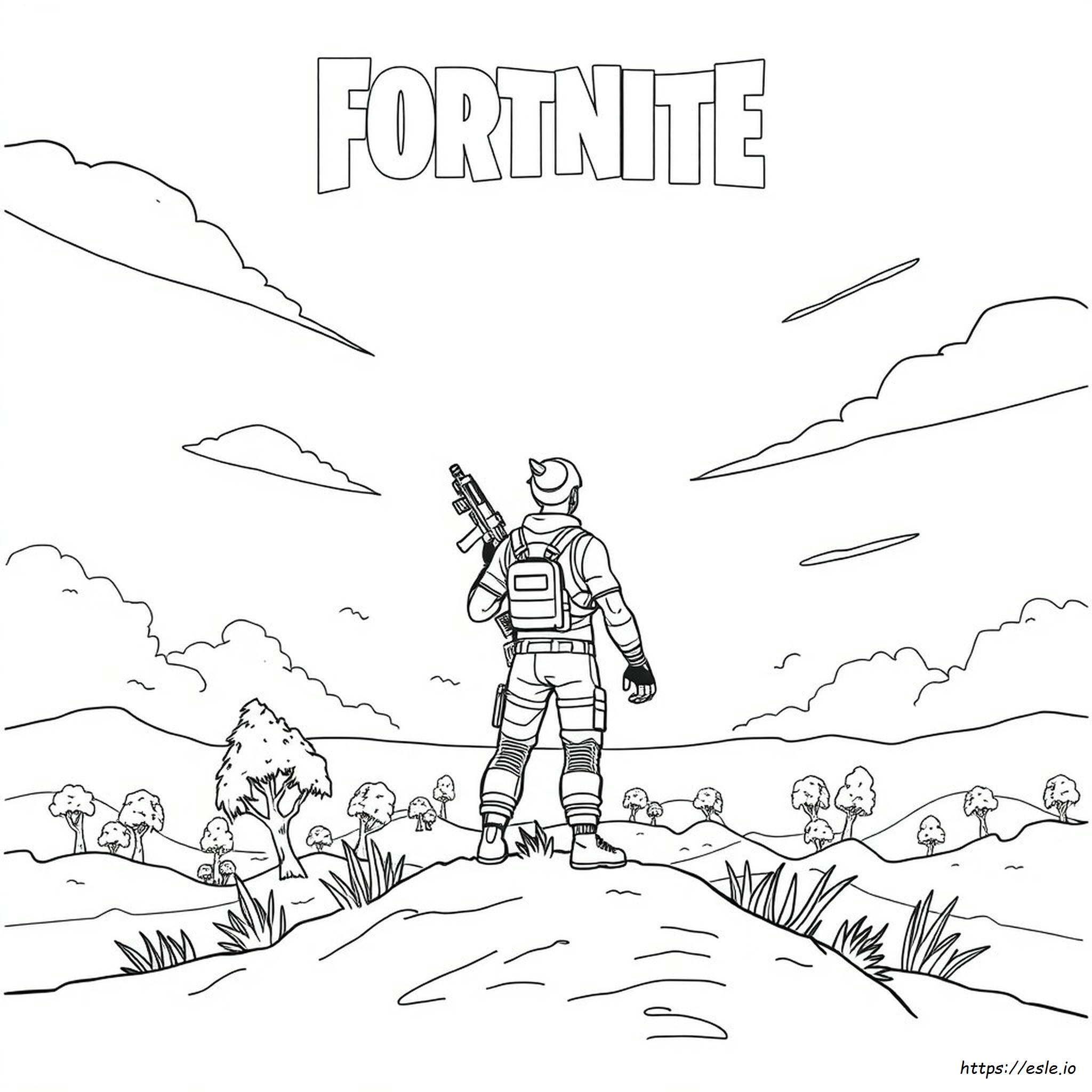 Kolorowanka Fortnite Sezon 3 do druku - PDF