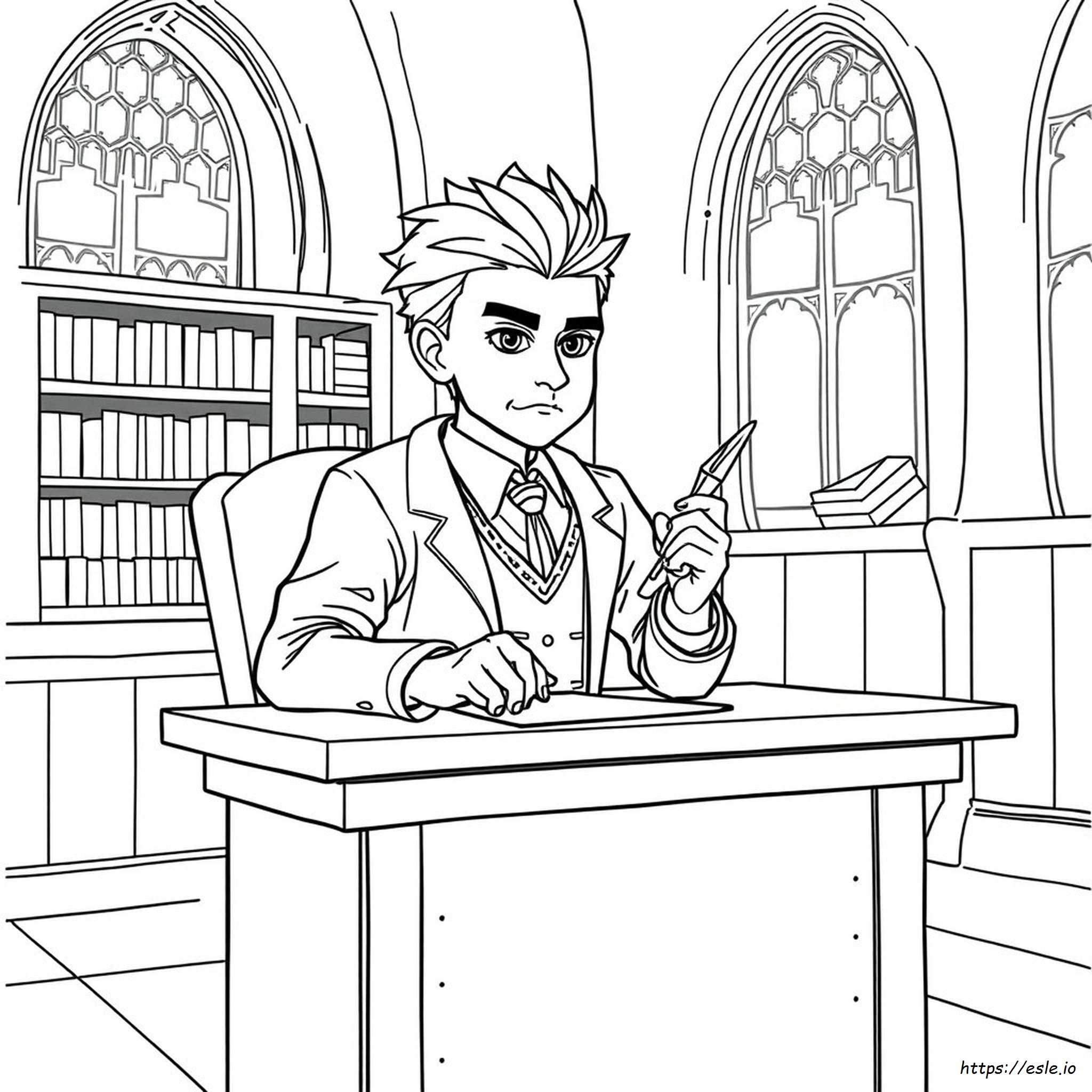 Printable Draco Malfoy Coloring Pages