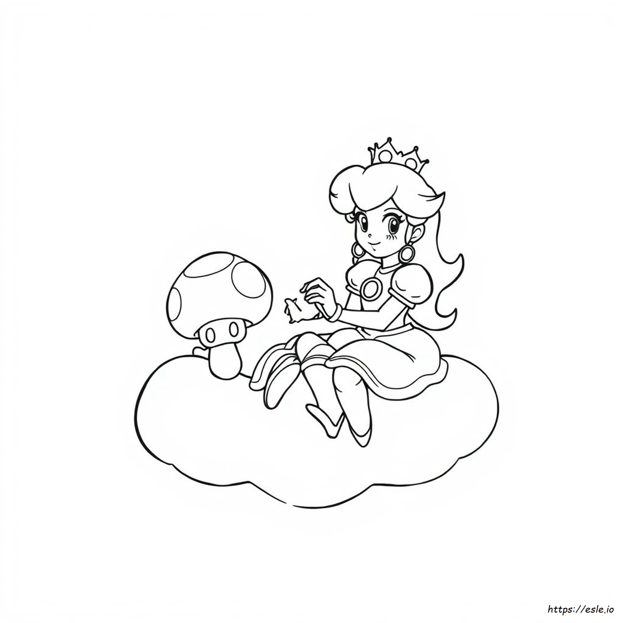 Princess Peach Mario Coloring Pages