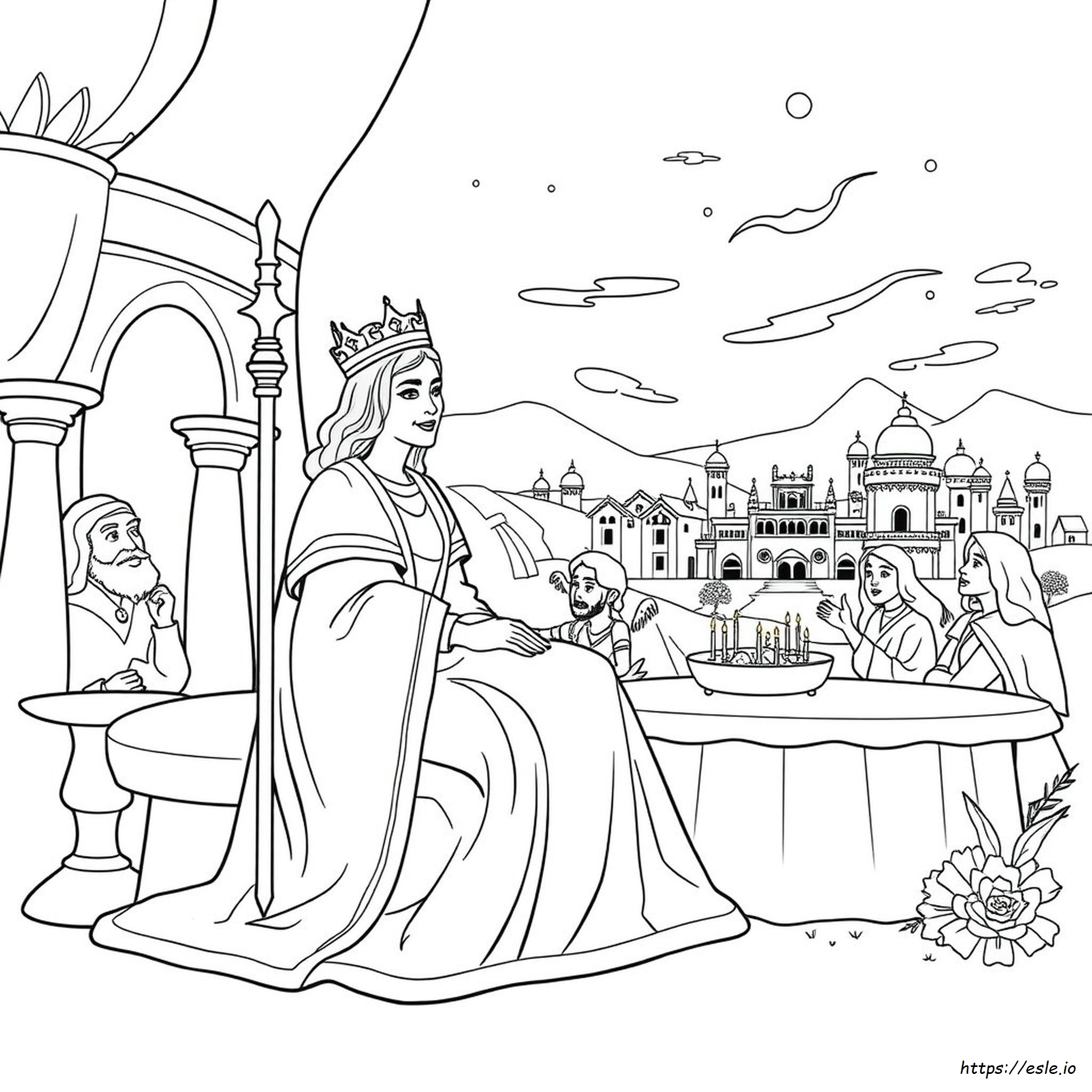 Free Printable Queen Esther Coloring Pages